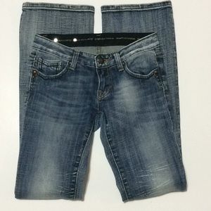 ReRock for Express Distressed Boot Jeans Sz 28X32